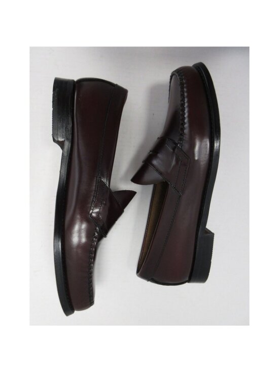 GH Bass Weejuns Shoes 11 D Red Logan Penny Loafer Leather NEW main image 9